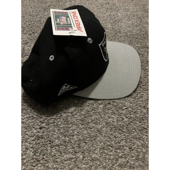 Vintage Oakland Raiders Snapback Hat Apex One Team NFL Black 90s - Picture 4 of 9